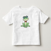 Frog Nerd Student Glasses Krawatte Kleinkind T-shirt (Vorderseite)