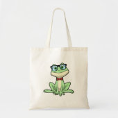 Frog Nerd Student Glasses Krawatte Tragetasche (Vorne)