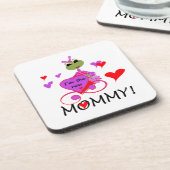 Frog New Mommy Gifts Getränkeuntersetzer (Linke Seite)