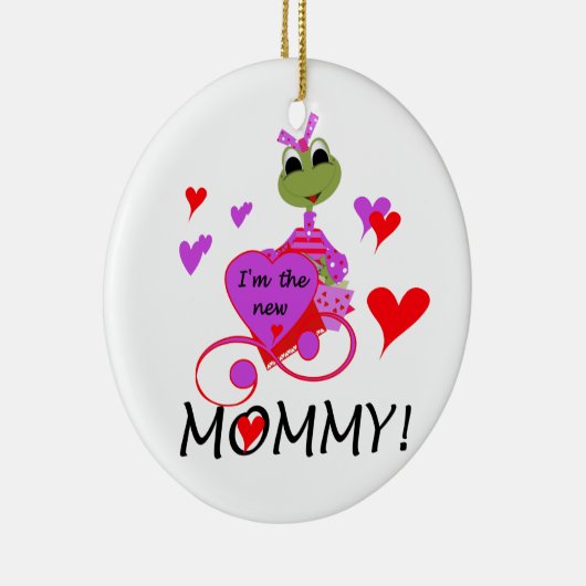 Frog New Mommy Gifts Keramikornament (Rechts)