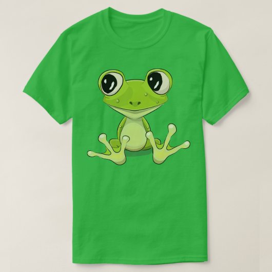 Frog Niedlich Kawaii zu 1 T-Shirt (Design vorne)