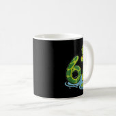 Frog Number 67 Or 67th Birthday Cool Meme Six Seve Kaffeetasse (VorderseiteRechts)