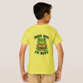 Frog Off Im beschäftigt T-Shirt (Schwarz voll)