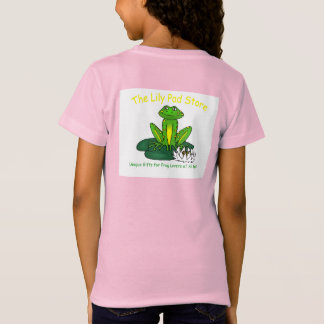 Frog on a Lily Pad Kid's Pink T-Shirt