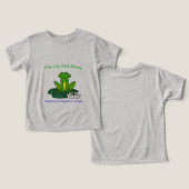 Frog on a Lily Pad Light Gray  (Design Vorderseite & Rückseite)