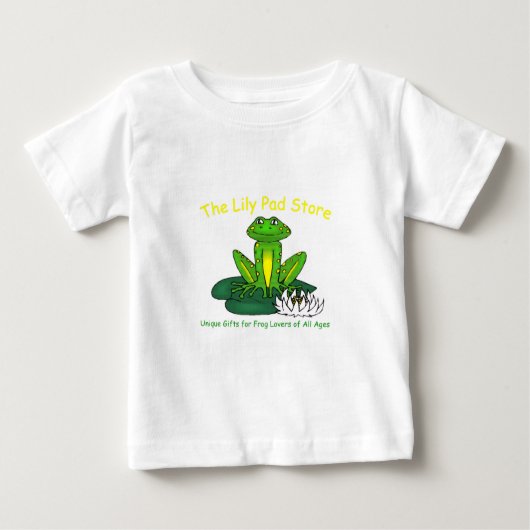 Frog on a Lily Pad White Toddler T-Shirt (Vorderseite)