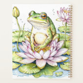 Frog on Lily Pad 2026 , Whimsical Frog,   Planer (Rückseite)