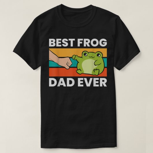Frog Owner Best Frog Dad Ever Pet Frog T-Shirt (Design vorne)