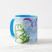 Frog Paraglider Funny Mug Tasse (Vorderseite Links)