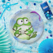 Frog Paraglider Funny Paper Tellers Pappteller (Party)