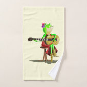 Frog Playing Gitarre Funny Bath Handtücher (Handtuch)