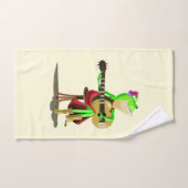 Frog Playing Gitarre Funny Bath Handtücher (Handtuch)