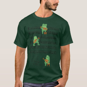 Frog Playing Gitarre Musik Frosch Liebhaber Tover  T-Shirt