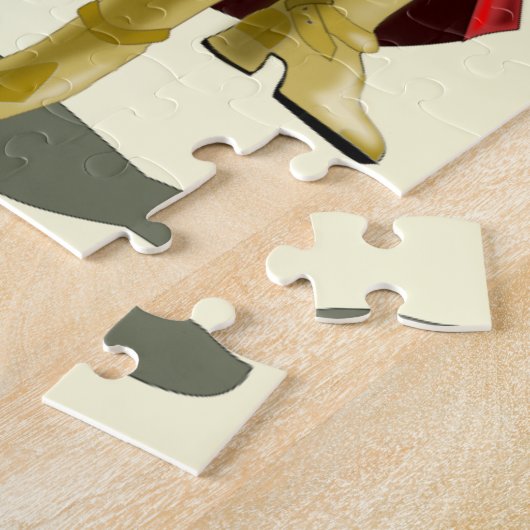 Frog Playing Gitarre Puzzle Geschenk - Spaß (Seite)