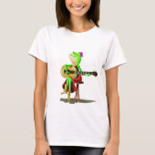 Frog Playing Gitarre T - Shirt Spaß (Vorderseite)
