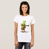 Frog Playing Gitarre T - Shirt Spaß (Vorne ganz)