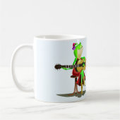Frog Playing Guitar Funny Mug Kaffeetasse (Links)