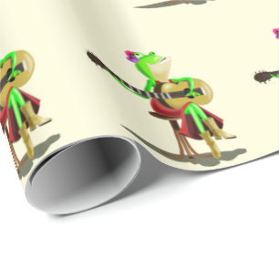 Frog Playing Guitar Geschenkpapier