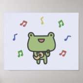 Frog Playing Guitar Poster (Vorne)