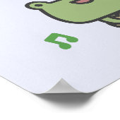 Frog Playing Guitar Poster (Ecke)