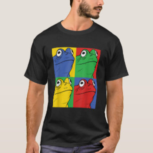 Frog Pop Art Retro Amphibien T-Shirt
