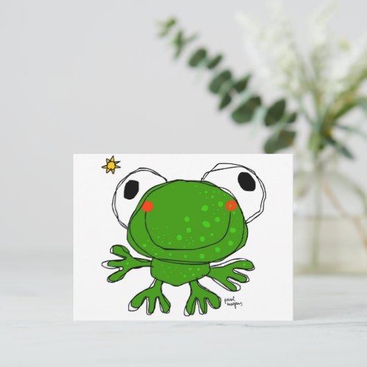 'frog' postcard postkarte (Stehend Vorderseite)