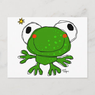 'frog' postcard postkarte