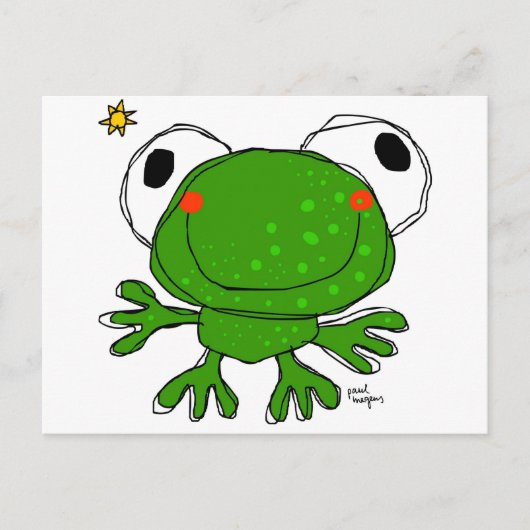 'frog' postcard postkarte (Vorderseite)