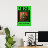 FROG Poster verlässt sich auf Gott (Heimbüro)