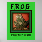 FROG Poster verlässt sich auf Gott (Vorne)