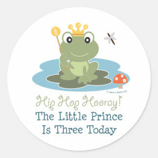 Frog Prince 3. Geburtstag Sticker