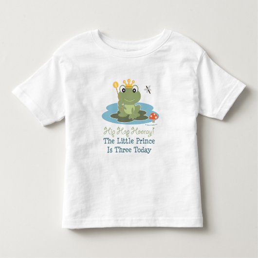 Frog Prince 3. Geburtstag T - Shirt (Vorderseite)