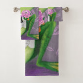 Frog Prince Bath Towesl Funny Badhandtuch Set (Insitu)