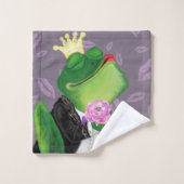 Frog Prince Bath Towesl Funny Badhandtuch Set (Waschlappen)