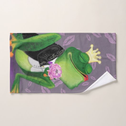 Frog Prince Bath Towesl Funny Badhandtuch Set (Handtuch)