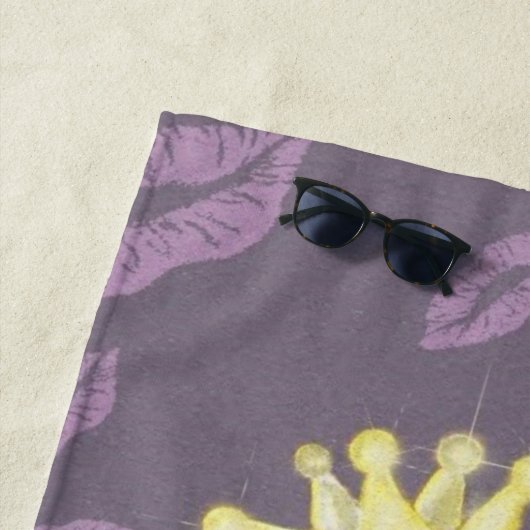 Frog Prince Beach Handtuch - Malerei (Beispiel)