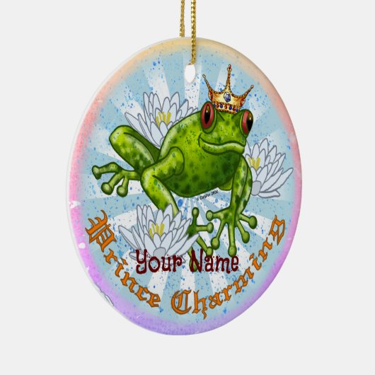 Frog Prince Charming Keramik Ornament (Rechts)