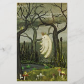 Frog Prince - Cute Ghost Lined Letter Writing Briefpapier (Rückseite)
