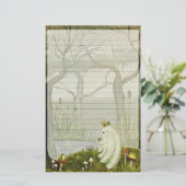 Frog Prince - Cute Ghost Lined Letter Writing Briefpapier (Stehend Vorderseite)