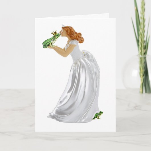 Frog Prince Feiertagskarte (Vorderseite)