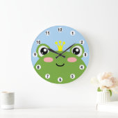 Frog Prince Große Wanduhr (Zuhause)