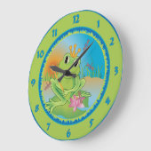 Frog Prince Große Wanduhr (Winkel)