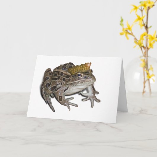 Frog Prince Karte (Gelbe Blume)