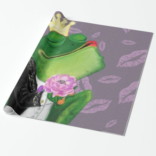 Frog Prince - Kiss Geschenkpapier (Ungerollt)