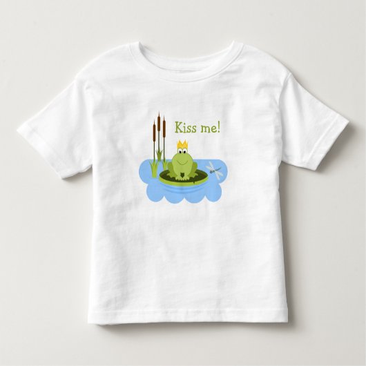 Frog Prince Kiss Me Kleinkind T-shirt (Vorderseite)