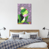 Frog Prince - Kissy Leinwanddruck (Insitu (Schlafzimmer))