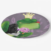 Frog Prince Paper Tellers Funny Pappteller (Schrägansicht)