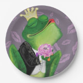 Frog Prince Paper Tellers Funny Pappteller (Vorderseite)