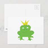 Frog Prince Postkarte (Vorne/Hinten)
