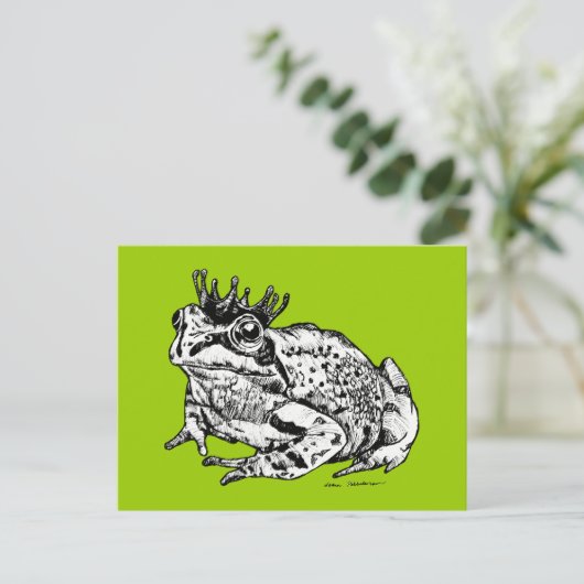 Frog Prince Postkarte (Stehend Vorderseite)